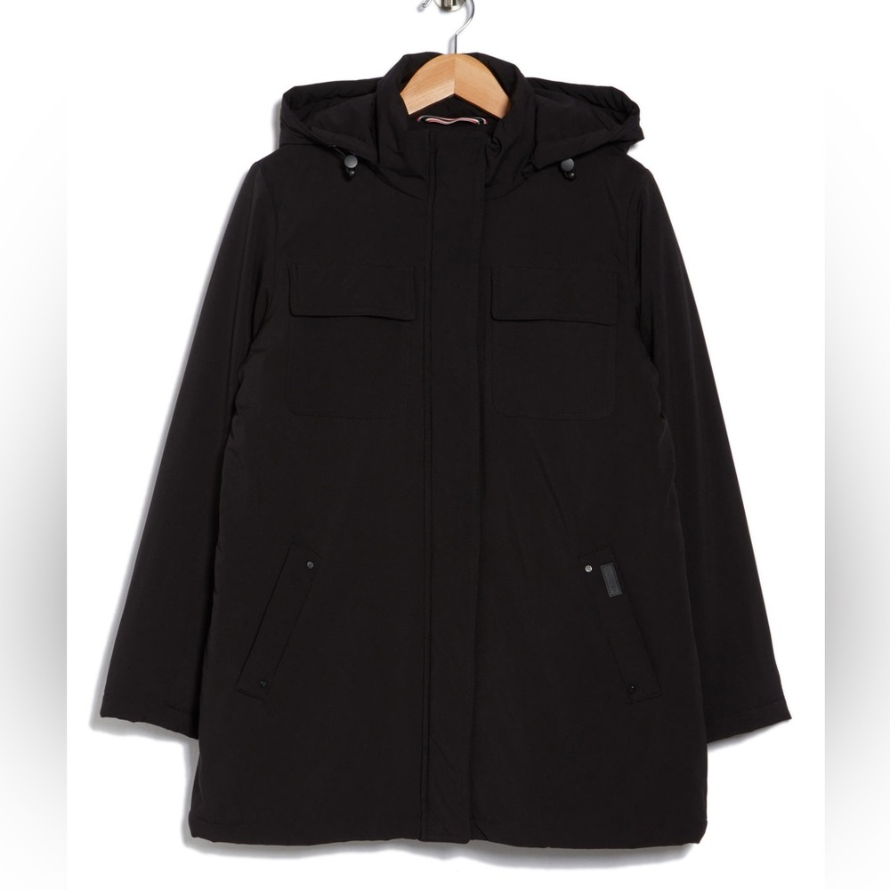 NWT Hunter Black Longline Jacket